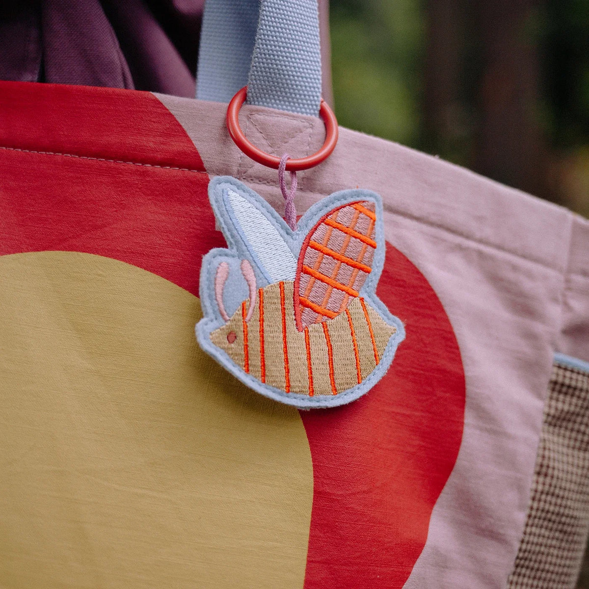 Embroidered keychain Bag