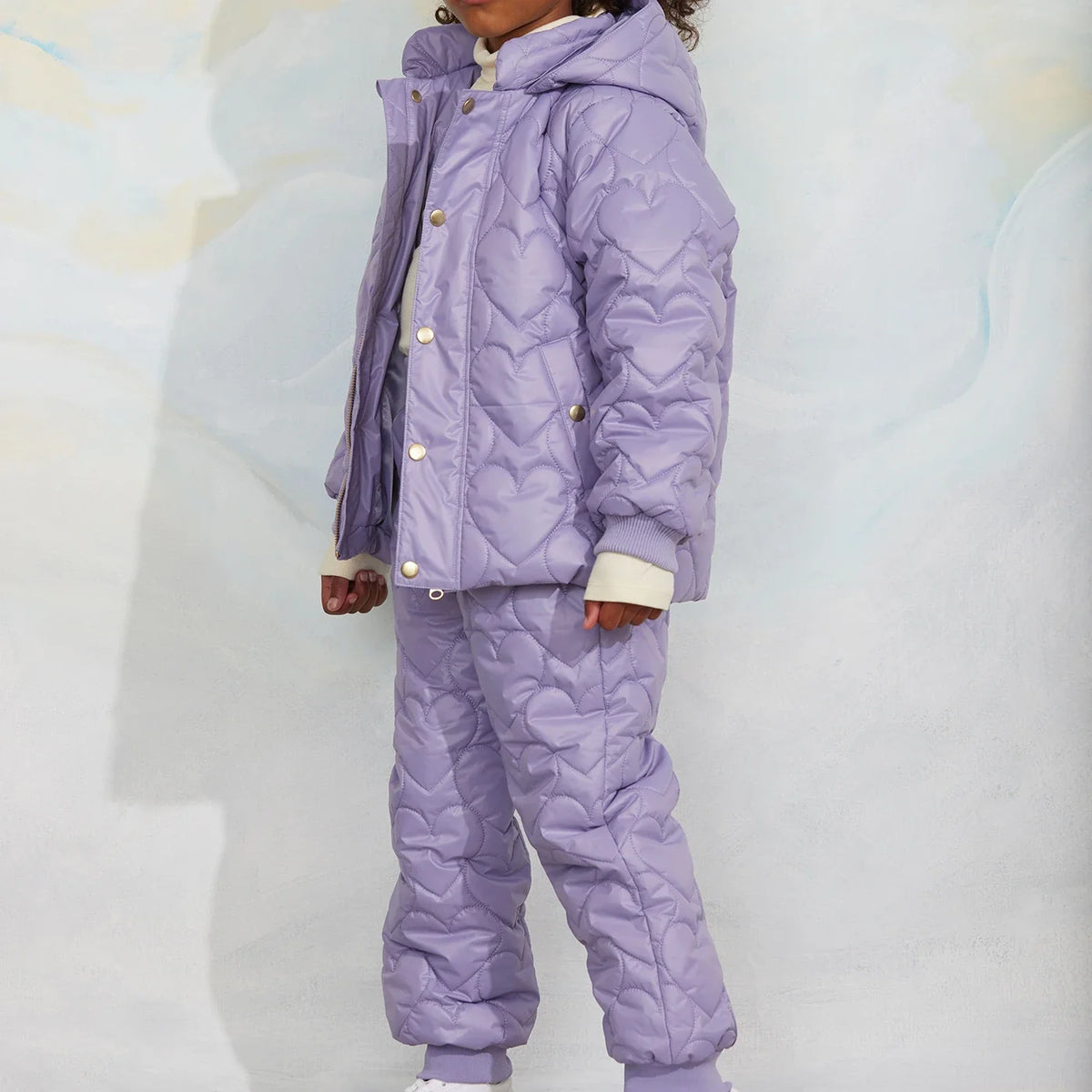 Heart quilted Winterjacke
