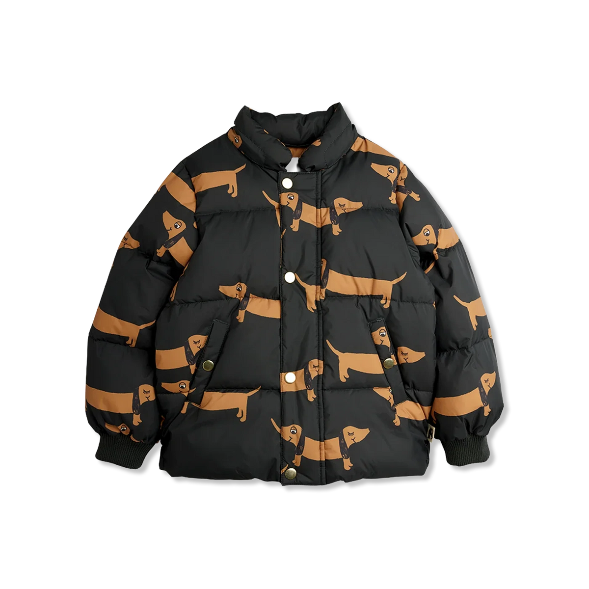 Dog aop hooded puffer Winter jacket