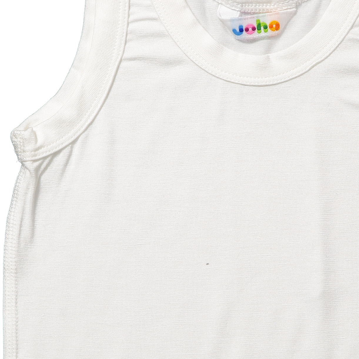 Hvid bambus unterhemd