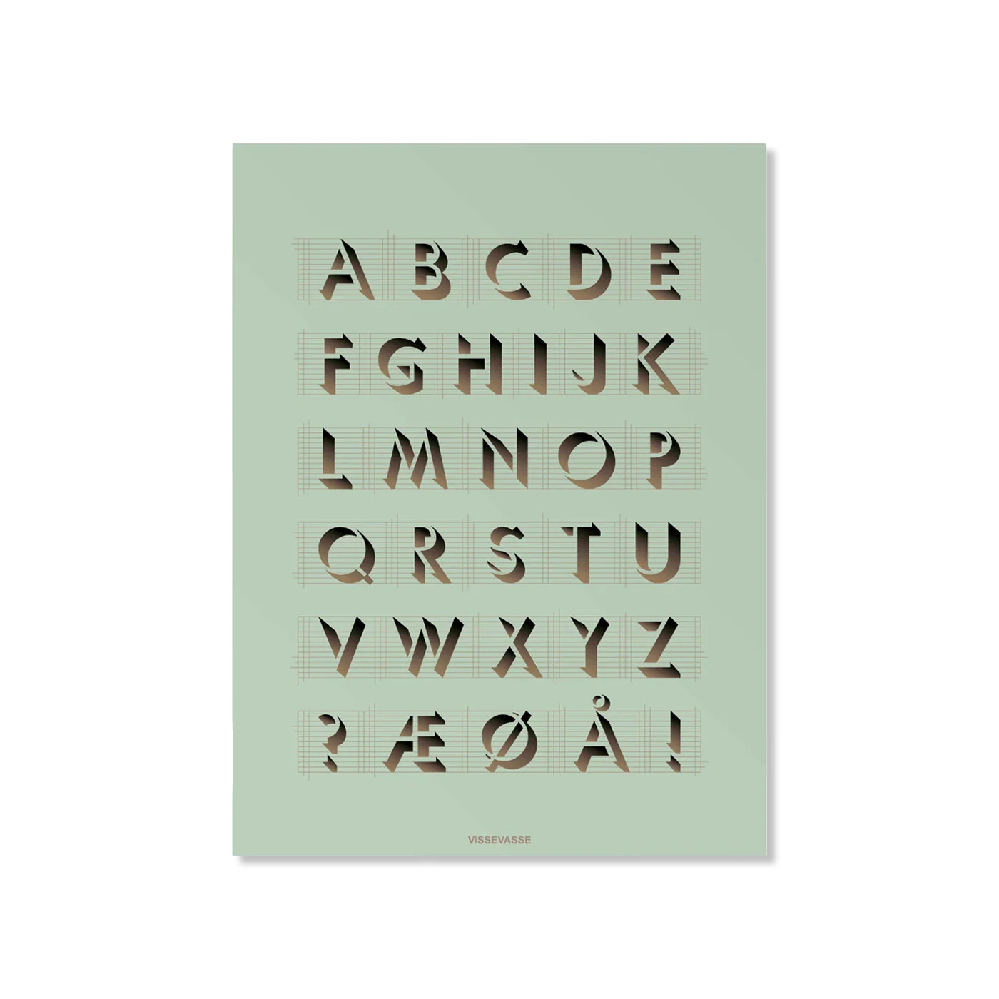 ABC Mint wall decoration