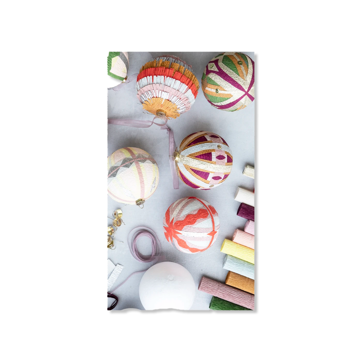 Crepe julekugle kit Weihnachten