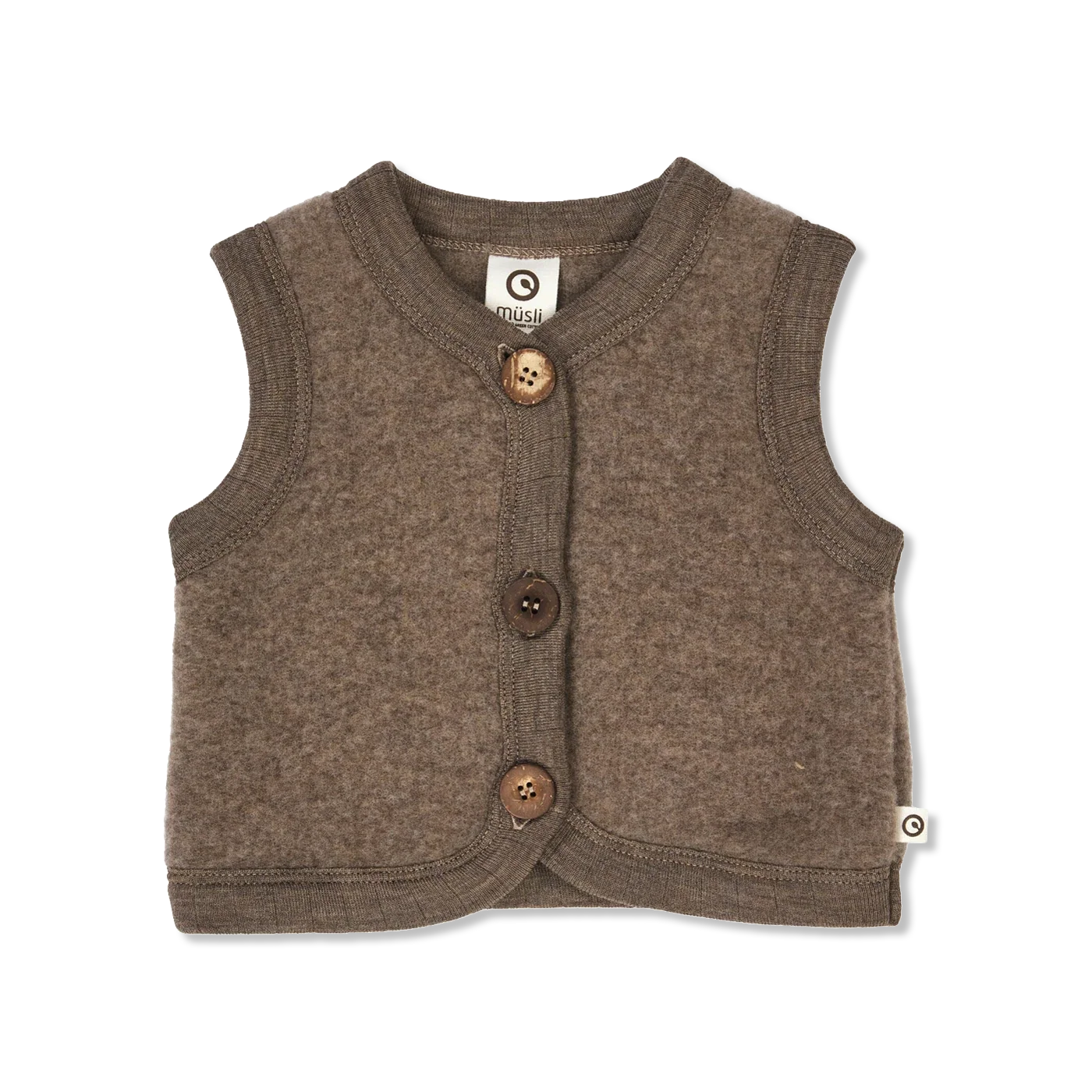 Woolly uldfleece weste