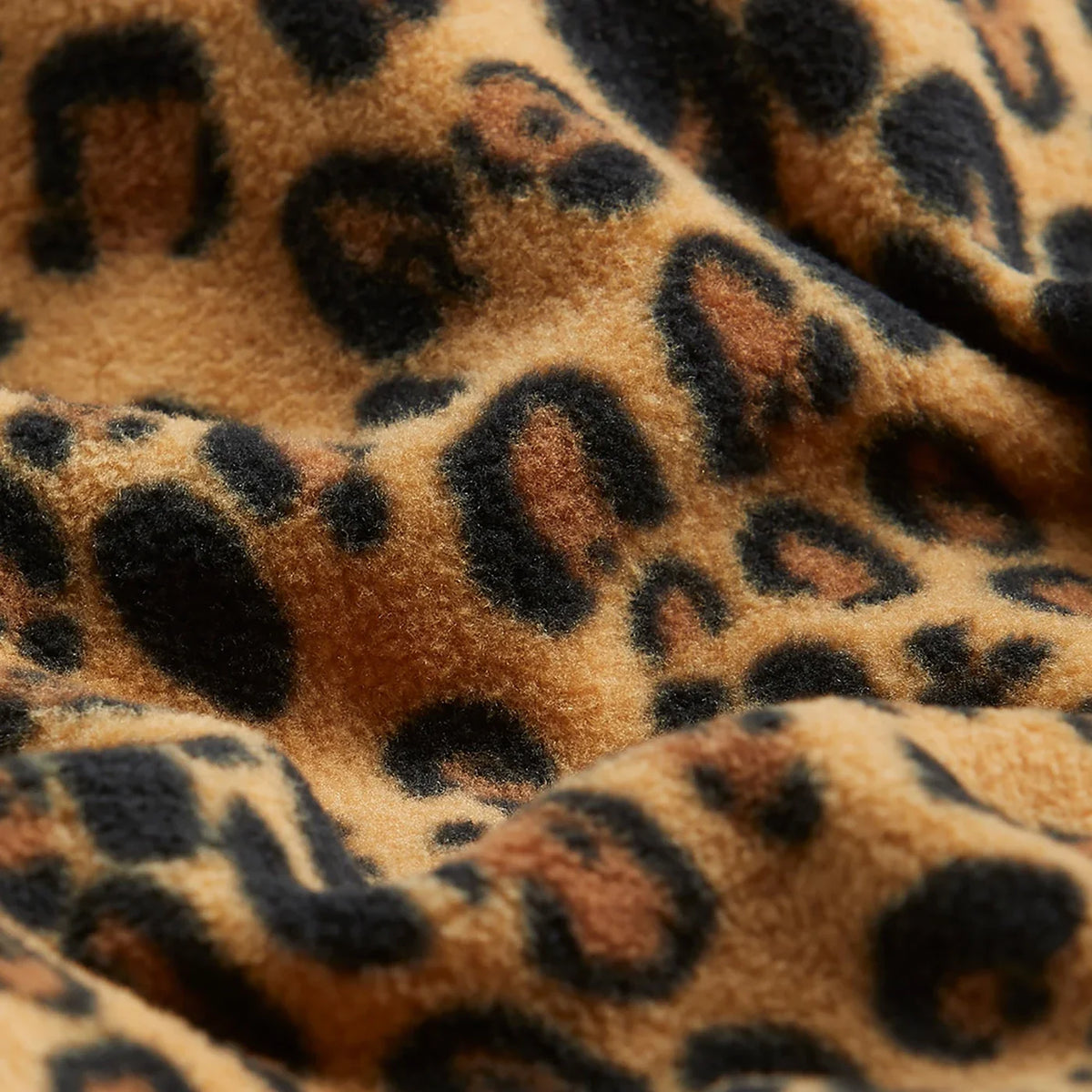 Leopard fleece Fleecejacke