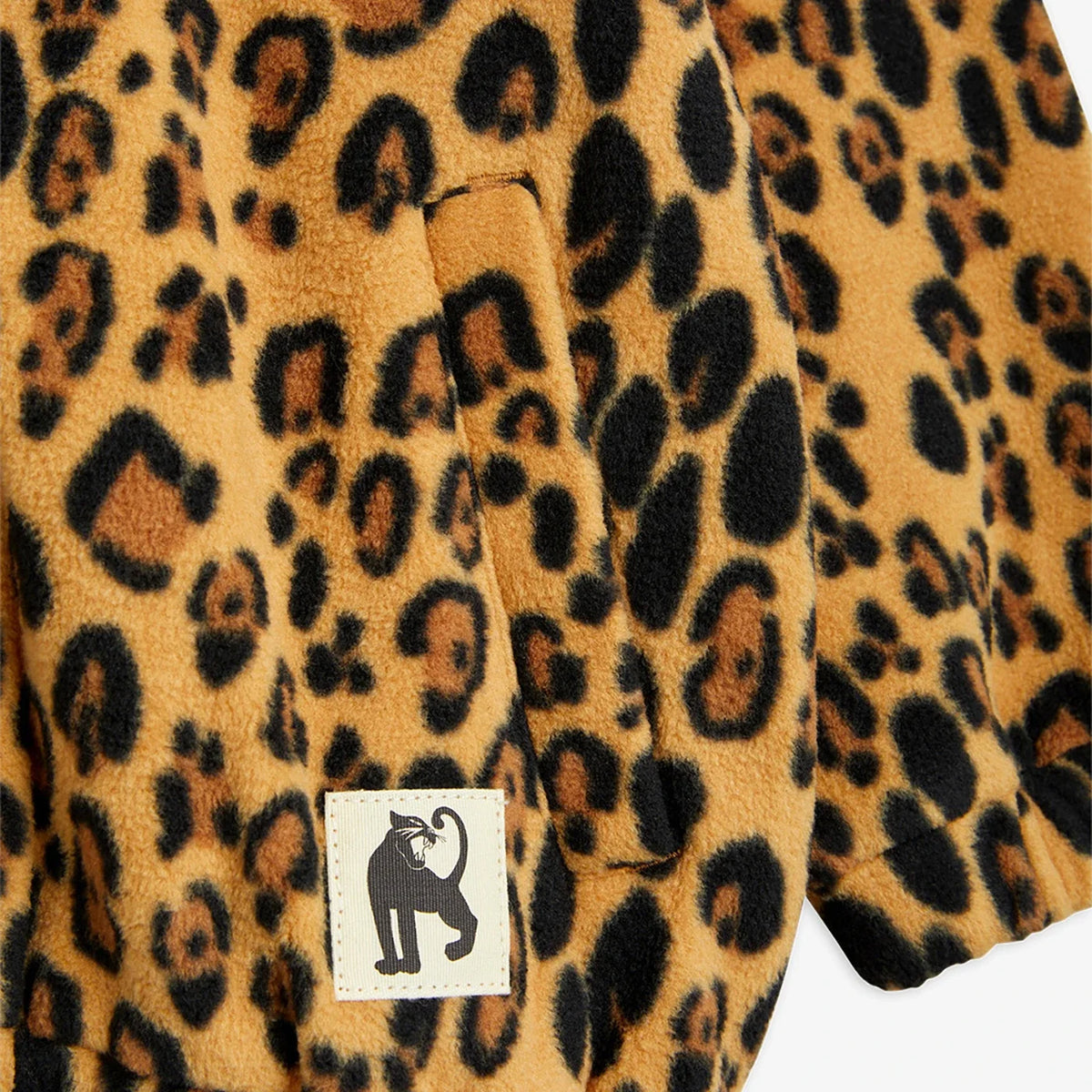 Leopard fleece Fleecejacke