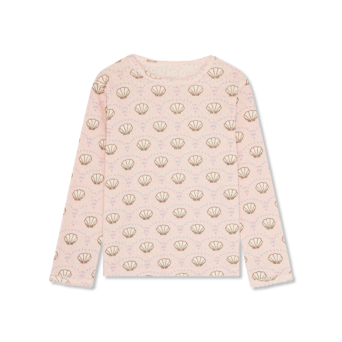 Pointelle Bow langarmshirt