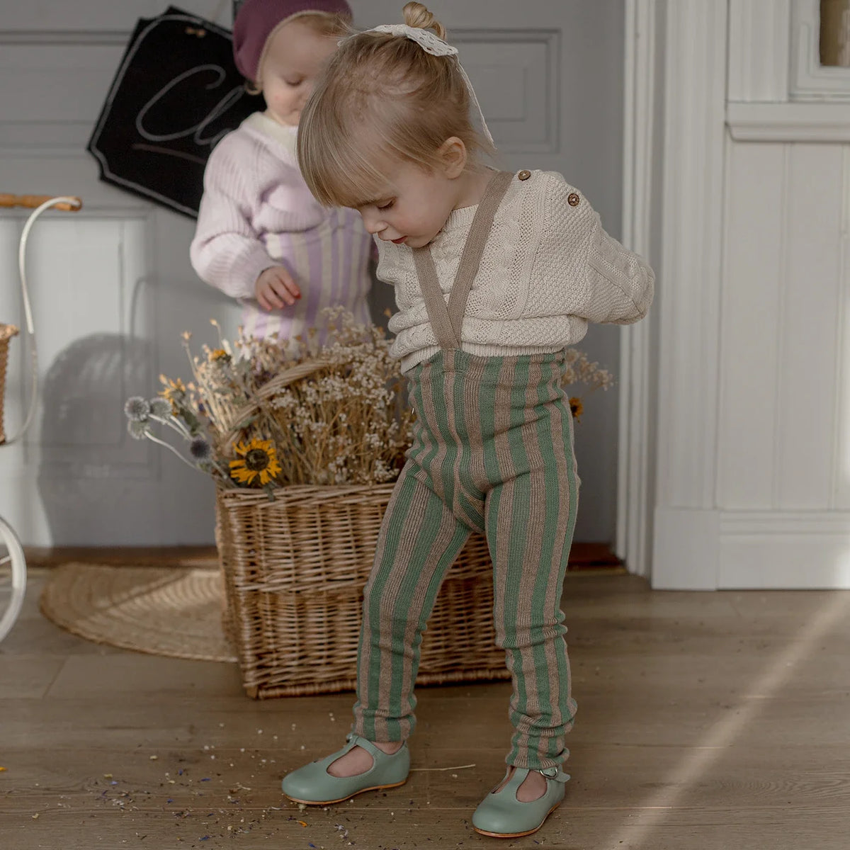 Footless cotton tights spiel