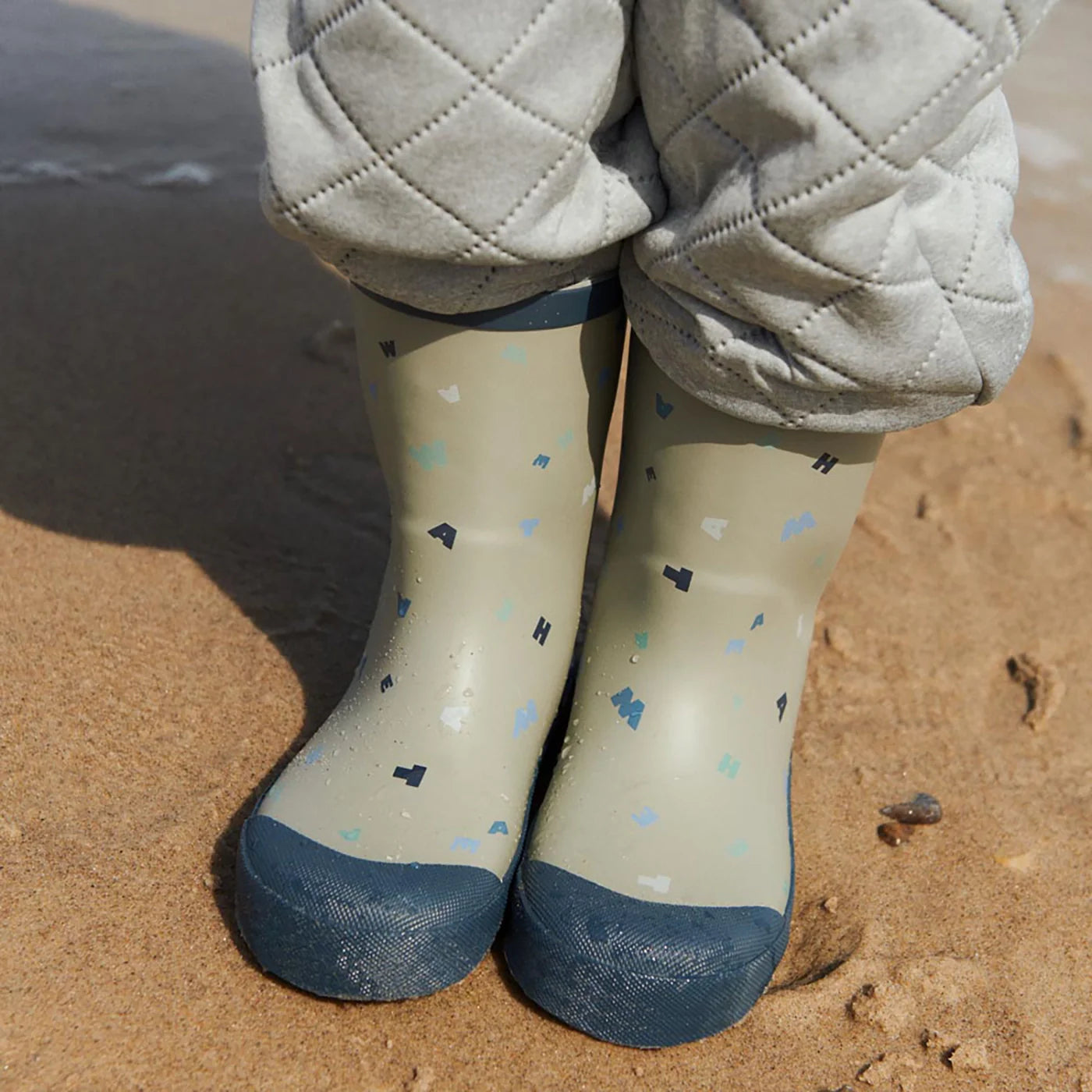 Muddy wellies