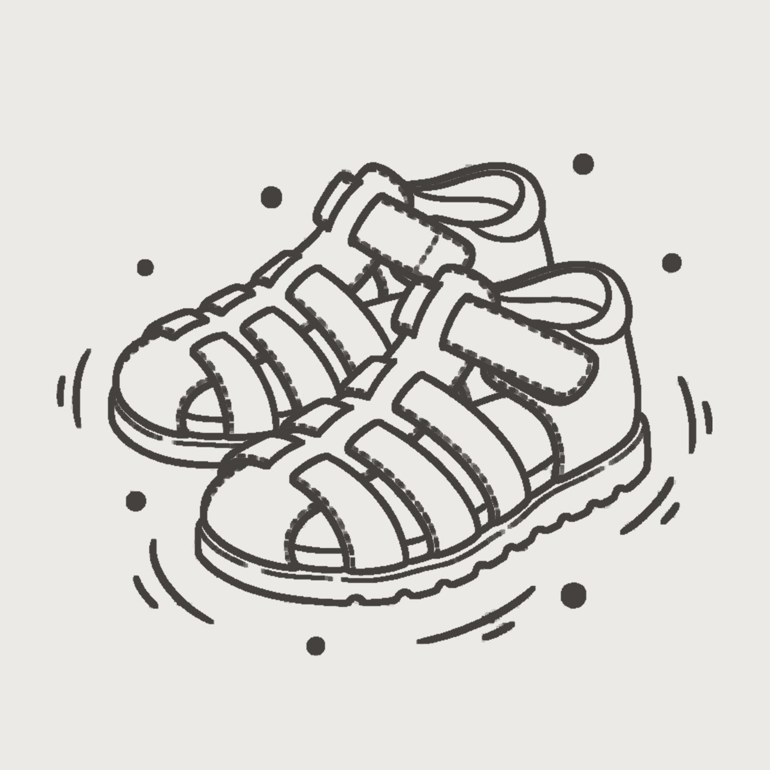 Geschlossene Sandalen