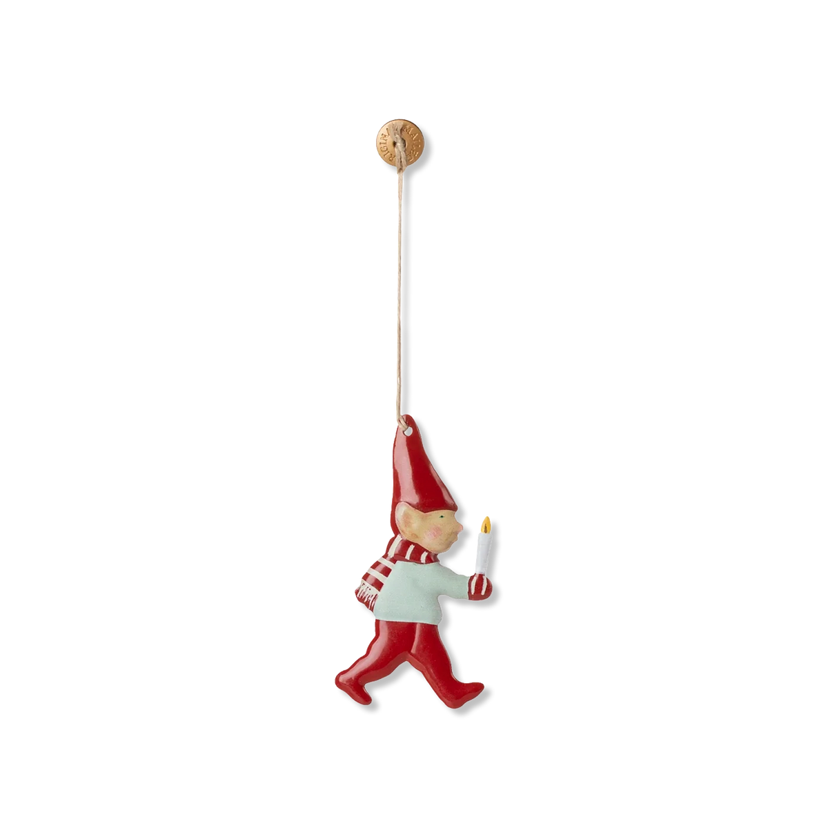 Nisse - stearinlys Weihnachtsanhänger