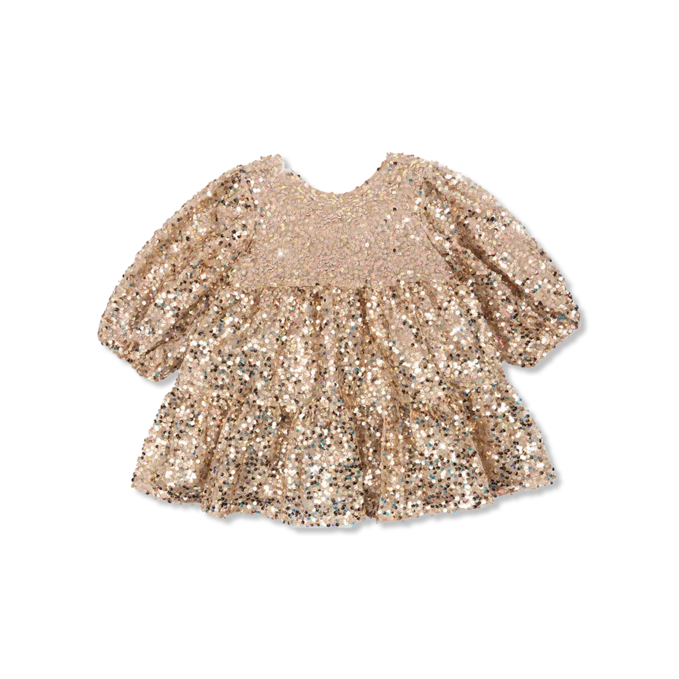 LILA SEQUINS BOW kleid