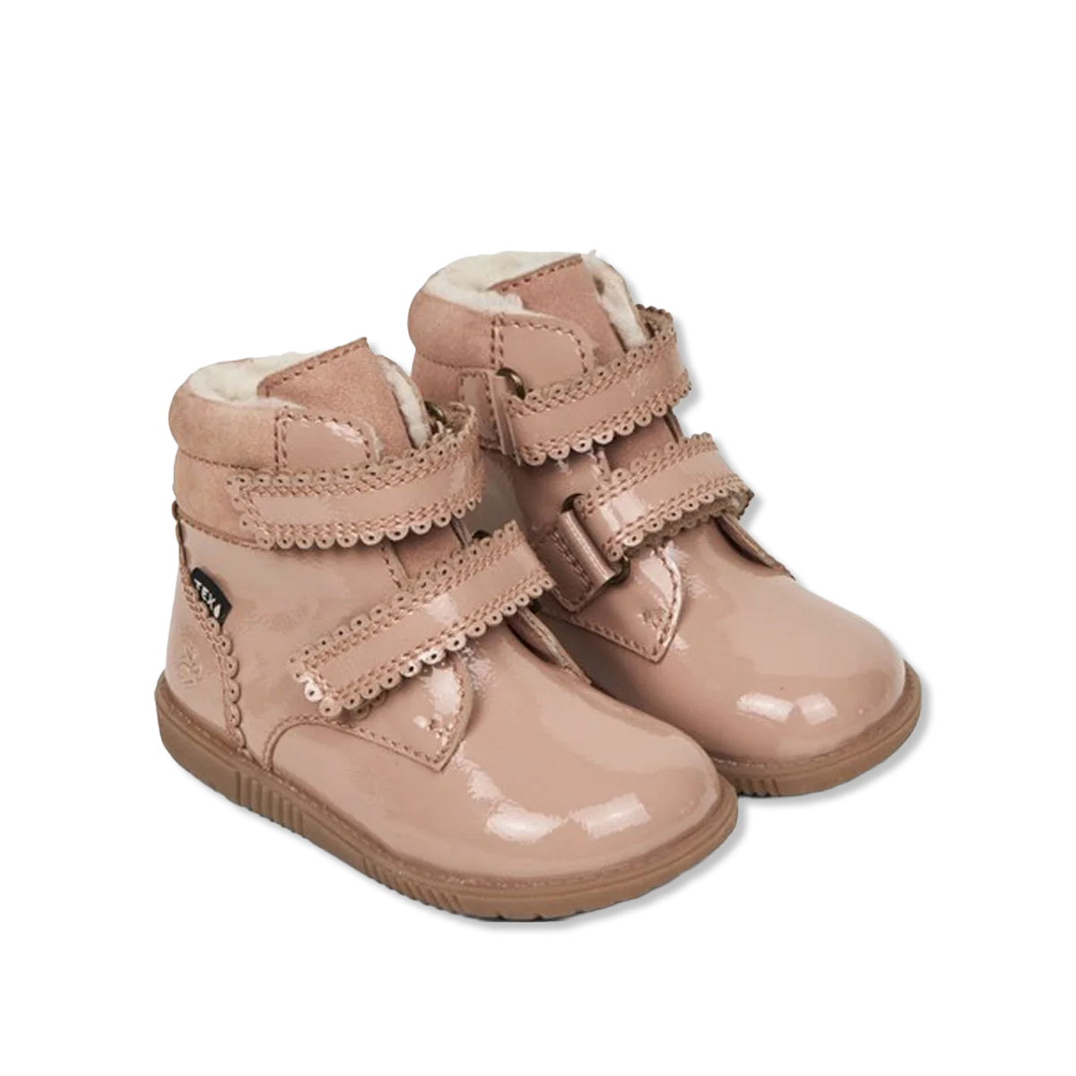 Rabbit scallop dusty rose Winterstiefel
