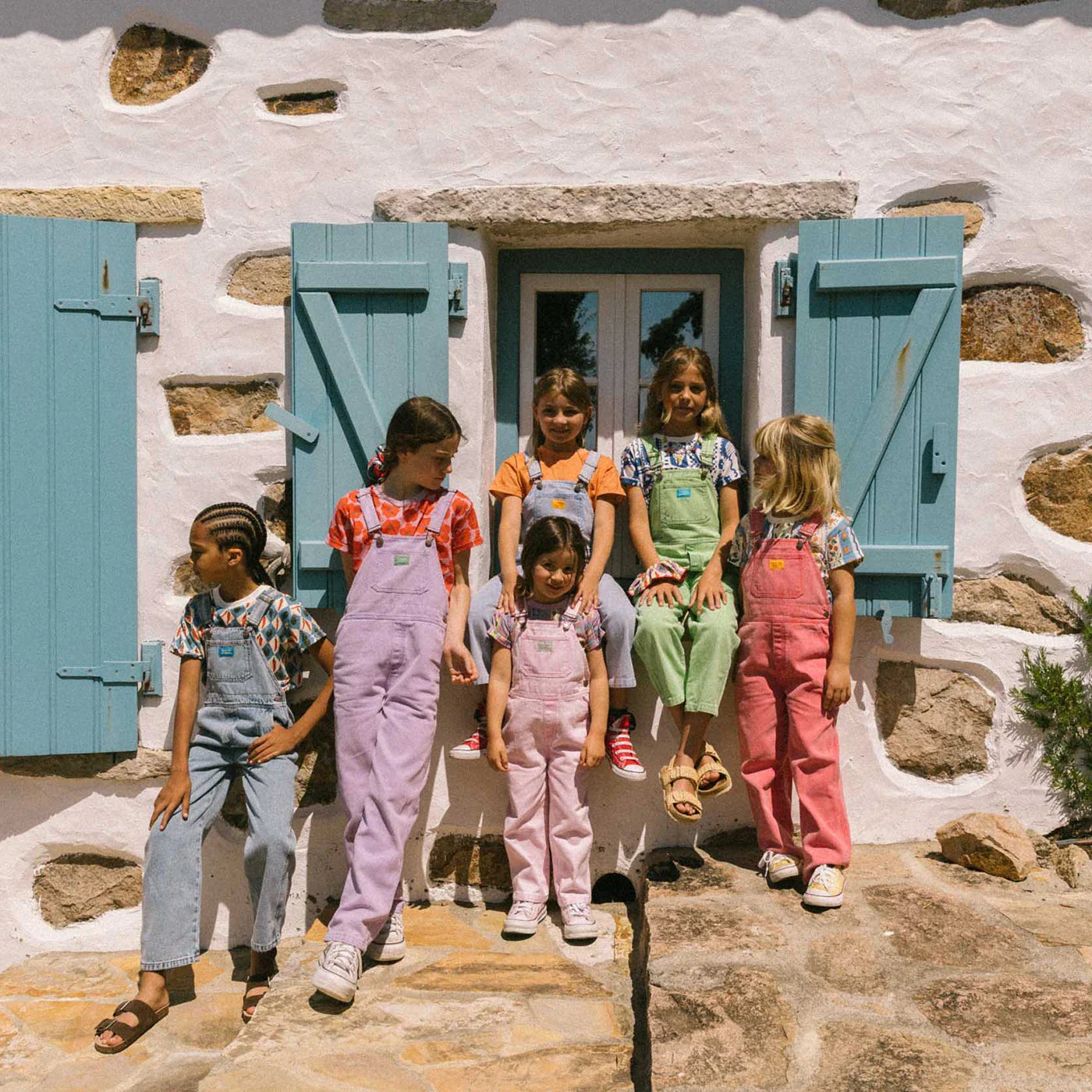 Fuchsia overalls hose