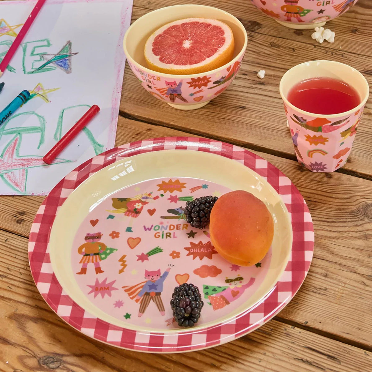 Rice Melaminschüssel in Pink – 15 cm für kleine Mahlzeiten